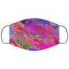 Fluid Paint Swirls Colorful Rainbow Pattern Autumn Marble Face Mask