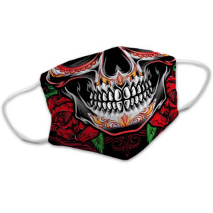Sugar Skull Mexican Skeleton Day Of The Dead Face Mask