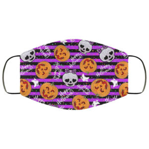 Girly Skull Happy Halloween Face Mask – Trick or Treat Mask