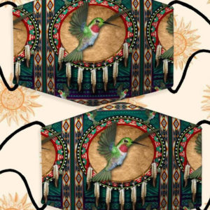 Hummingbirds Native American Face Mask