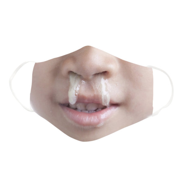 Funny Disgusting Gross Baby Nose Snot Face Mask