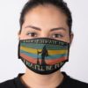 No Justice No Peace BLM Black Lives Matter Tie Dye Hologram Face Mask