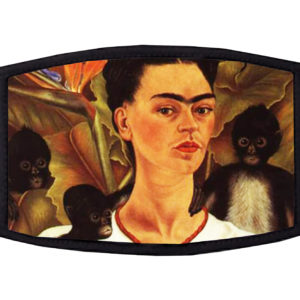 Frida with Monkeys Face Mask