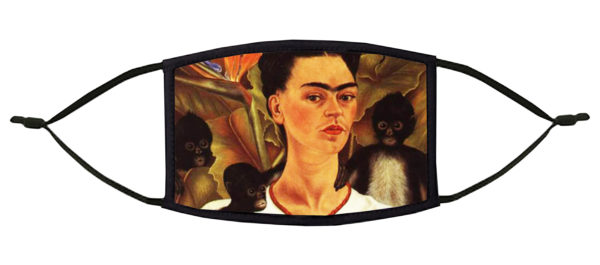 Frida with Monkeys Face Mask