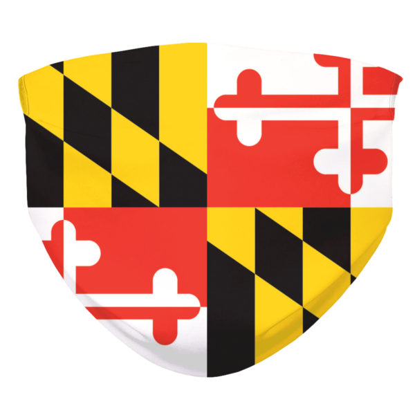 Flag of the State of Maryland Face Mask Maryland Pride