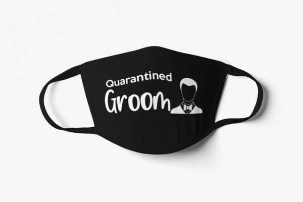 Quarantine Bride and Groom Face Mask