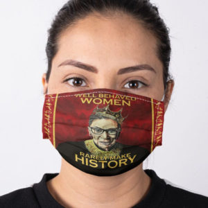Ruth Bader Ginsburg Face Mask RBG Notorious Feminism Equality Face Mask