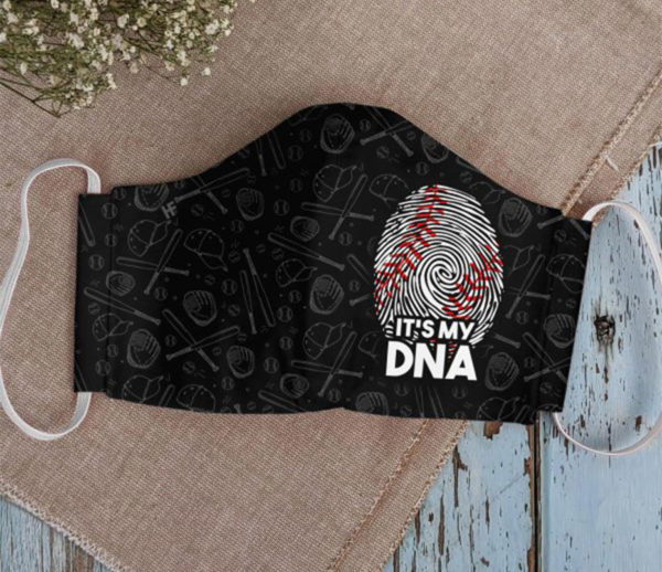Its My DNA Face Mask Baseball In My DNA Face Mask