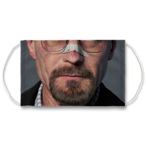 Heisenberg Breaking Bad TV Show with Bruises and Banages Face Mask