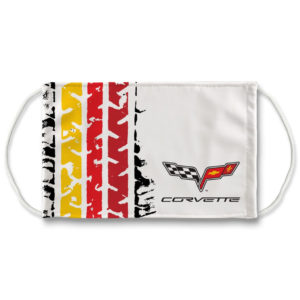 Corvette Logo Tread Pattern Face Mask