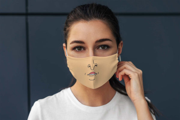 Butt Head Face Cartoon  Swim Face Mask