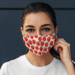 Cute Strawberry Pink Fruit Lover Girl Women Perfect Gift Face Mask