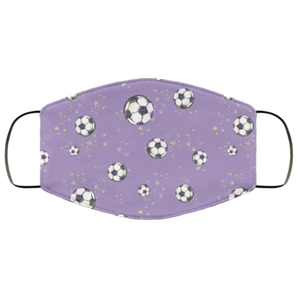 Team Purple Coach Soccer Ball Face Mask