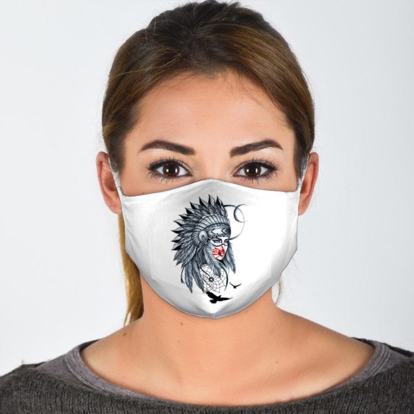 Native American Woman Face Mask