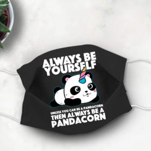 Pandacorn Cute Face Mask Panda and Unicorn Face Mask