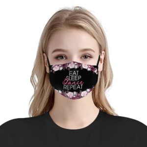 Eat sleep dance repeat facemask