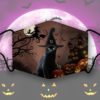 Cat and punpkins halloween face mask