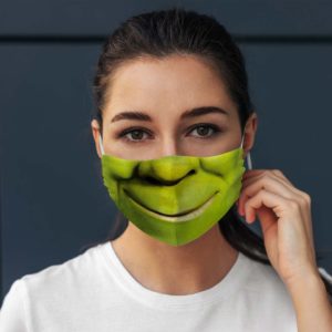 Green Orge Cartoon Character Fairy Tale Story Face Mask
