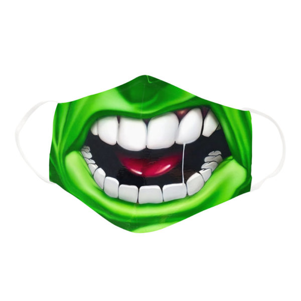 Green Superhero Super Power Monster Character Face Mask