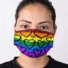 LGBT Rainbow Pride Equal Humanity Black And White You And Me Face Mask