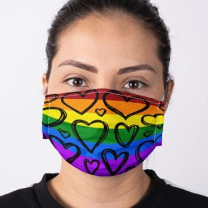 LGBT Rainbow Love is Love Face Mask