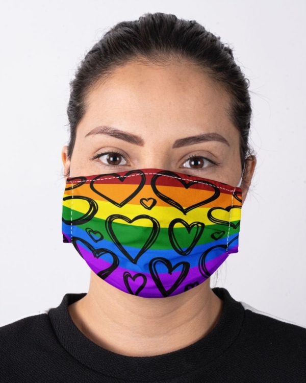 LGBT Rainbow Love is Love Face Mask