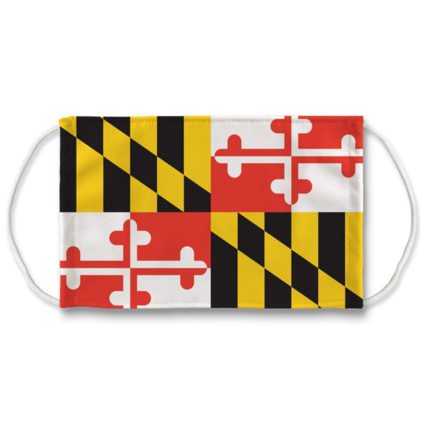 Flag of the State of Maryland Face Mask Maryland Pride