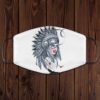 Wolf Native American Face Mask