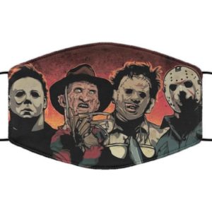 Horror Movie Icons Face Mask