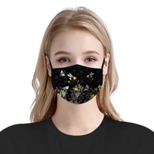 Bee pattern face mask