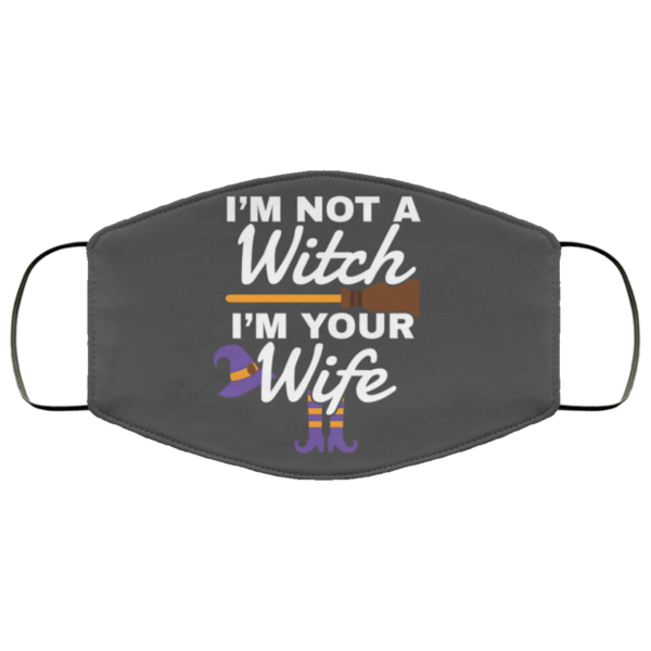 Halloween Gift for Wife Im Not A Witch Im Your Wife Face Mask