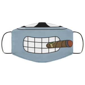 Bender from Futurama Smile and Cigar from Futurama Face Mask