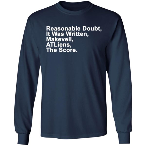 Reasonable Doubt, It Was Written, Makeveli, ATLiens, The Score Shirt