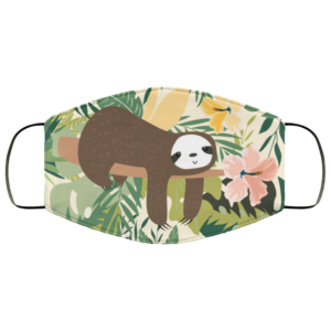 Funny Sloth Sleep Face Mask Washable Reusable