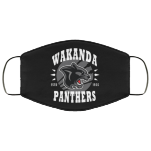 Wakanda Panthers face mask washable reusable