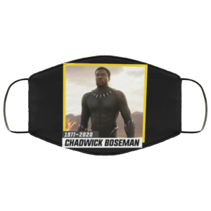 Black Boseman Wakanda 1977-2020 Face Mask