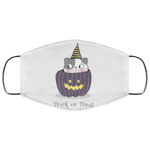 Halloween cat trick or treat pumpkin cute cats Face Mask