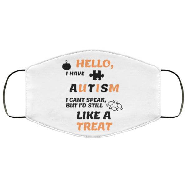 Autism Trick or Treat Face Mask