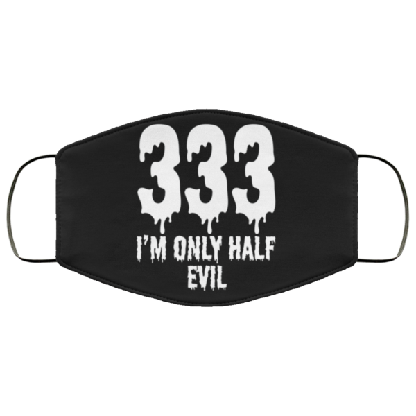 333 Half Evil Halloween Costume Funny Apparel Face Mask