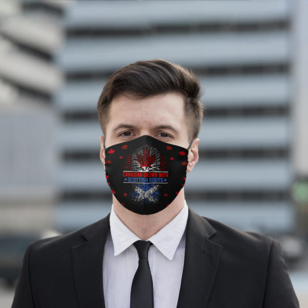 Canadian Grown with Scottish Roots Face Mask