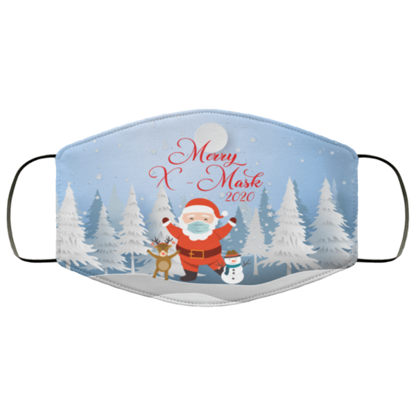 Merry X-Mask 2020 Funny Santa Claus Wearing Mask Face Mask