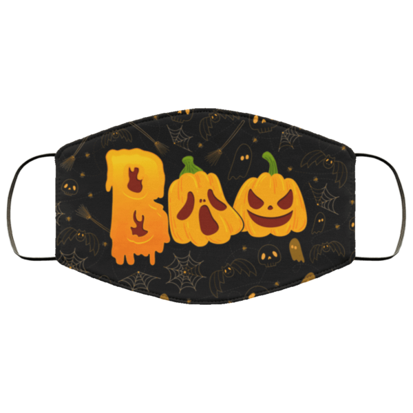 Halloween Boo Scary Pumpkin Face Mask