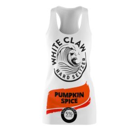 White Claw Pumpkin Spice Halloween Costume Dress