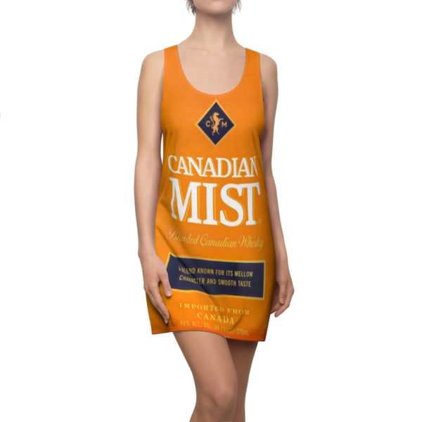 Canadian Mist Whisky Bottle Racerback Dress