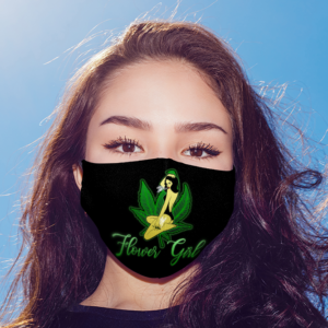 Flower Girl 420 Weed Cannabis Face Mask