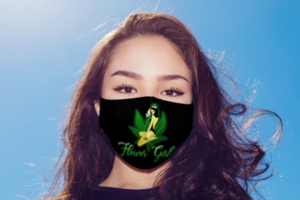 Flower Girl 420 Weed Cannabis Face Mask
