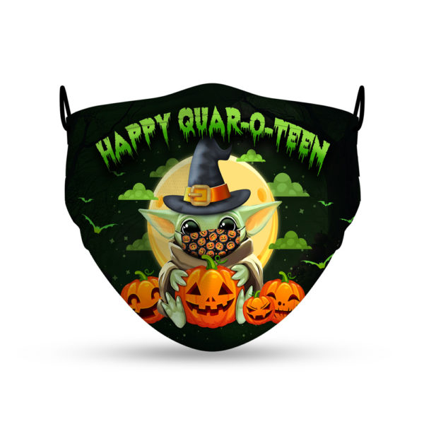 Happy Quar-o-teen Halloween Witch Face Mask