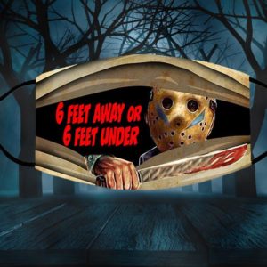 Jason 6ft Away or 6ft Under Halloween Face Mask