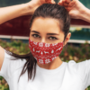 Doberman Pinscher Ugly Christmas Sweater Pattern Face Mask