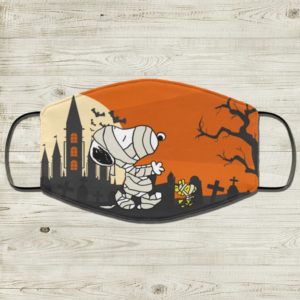 Halloween Snoopy Wood Stock Face Mask